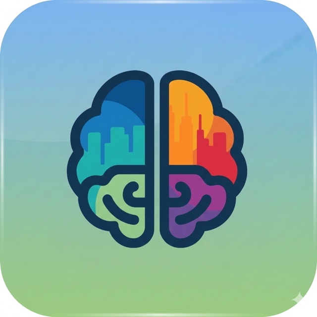 MindFlex Health logo: a brain drawn as a city skyline